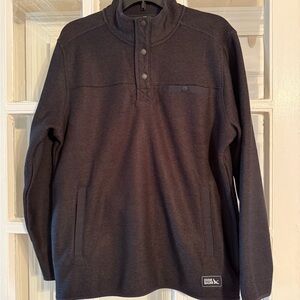 NWT Men’s Eddie Bauer Sweater Fleece Pullover, Black, Size Small